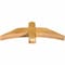 Ekena Millwork Bellingham Rough Sawn Timber Gable Bracket, Western Red Cedar, 36"W x 12"H x 4"D x 4"F, 8/12 Pitch GBW036X12X0404BEL00RWR - alternate 4